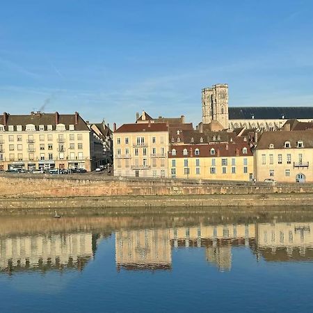 Appartement Avec Magnifique Vue Sur La Saone Et Son Balcon Chalon-sur-Saône Kültér fotó