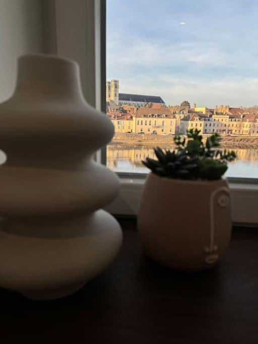 Appartement Avec Magnifique Vue Sur La Saone Et Son Balcon Chalon-sur-Saône Kültér fotó