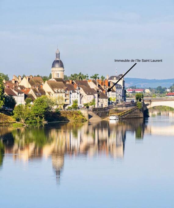 Appartement Avec Magnifique Vue Sur La Saone Et Son Balcon Chalon-sur-Saône Kültér fotó